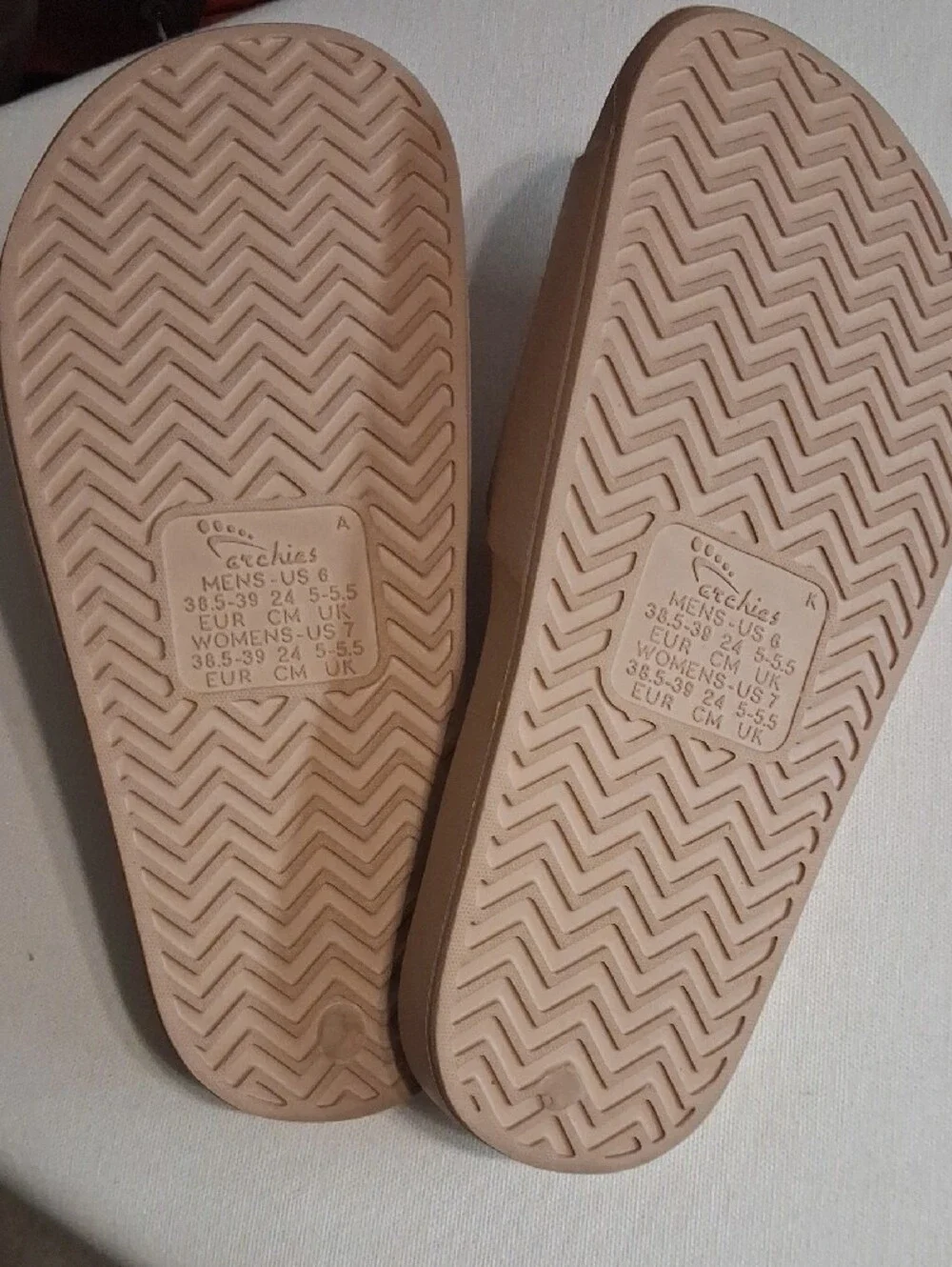 CROCS Women's Beige Slide Sandals